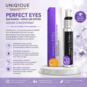 Uniq10ue Perfect Eyes Oogcrème – Oogcrème met Niacinamide & Botox-Like Effect tegen Fijne Lijntjes en wallen en kringen