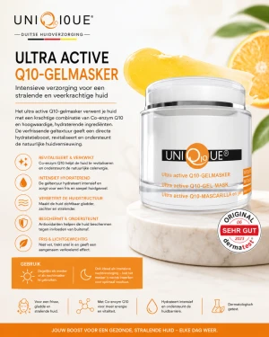 Uniq10ue Ultra Active Gel Mask 100 ml – Hydraterend en Verfrissend Gezichtsmasker voor Alle Huidtypen