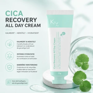 Cica Recovery Creme 100 g – Kalmerende en Herstellende Gezichtscrème met Centella Asiatica voor Gevoelige, Beschadigde en Gestreste Huid