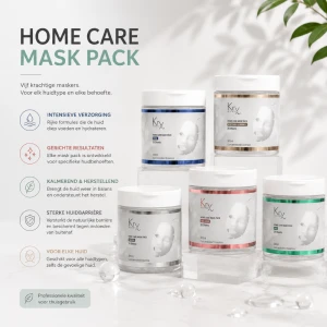 KRX Home Care Mask – 20 Vliesmaskers in 1 Pot voor Intensieve Hydratatie en Verzorging