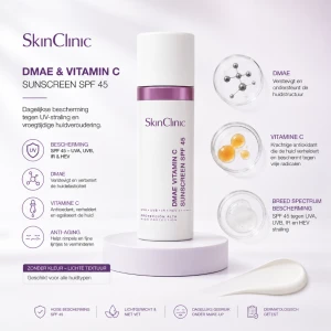 SkinClinic DMAE Crème SPF 45 – Verstevigende Anti-Aging Dagcrème met SPF 45 en Liftend Effect