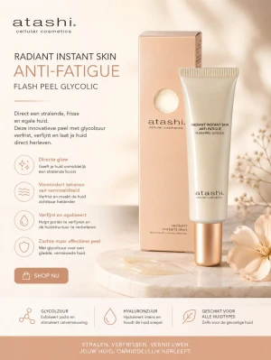 Atashi Firmness & Brightness 40 ml | Exfoliërende Gel met Glycolzuur & Hyaluronzuur